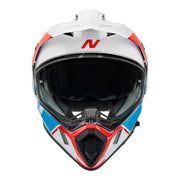 Nitro - MX780 Gloss White/Blue/Red Adventure Helmet