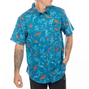 Fasthouse - TB Island Hopping Blue Hawaiian Shirt