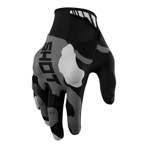 Shot - 2024 Drift Camo Grey Enduro Gloves