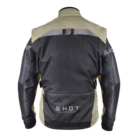 Shot - 2024 Racetech Black/Sand Enduro Jacket