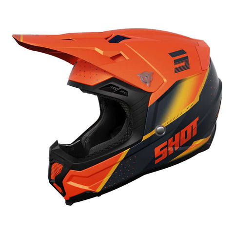 Shot - 2024 Core Honor Orange Helmet & Goggle Combo