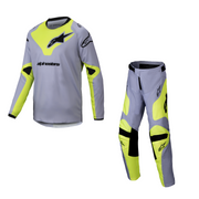 Alpinestars - 2025 Kids Racer Veil Gray Yellow Mx Combo