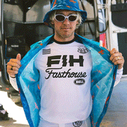 Fasthouse - TB Island Hopping Blue Hawaiian Shirt