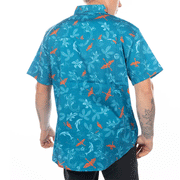 Fasthouse - TB Island Hopping Blue Hawaiian Shirt