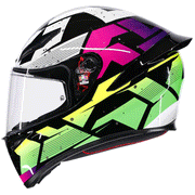AGV - K1 S Punk Pulse Black/Purple Helmet