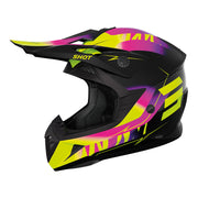 Shot - 2026 Kids Pulse X-Treme Pink/Neon Yellow Helmet