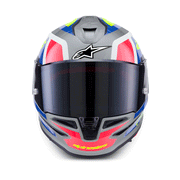 Alpinestars - SR7 Lumen Grey/Blue/Yellow/Pink Helmet