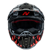 Nitro - NZ302 Toxic Grey/Red Full Face Helmet