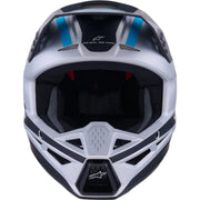 Alpinestars - 2025 SM3 Heat Silver/Blue/Black Matt Helmet