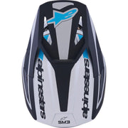 Alpinestars - 2025 SM3 Heat Silver/Blue/Black Matt Helmet