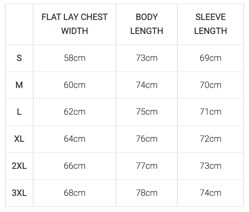 Akin Moto - Defender Black Motorcycle Hoodie Size Guide