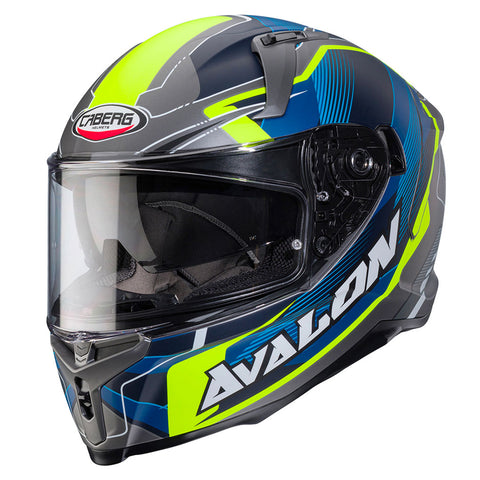 Caberg - Avalon X Optic Grey/Blue/Yellow Helmet