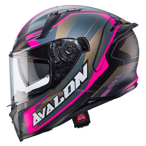 Caberg - Avalon X Optic Grey/Black/Pink Helmet