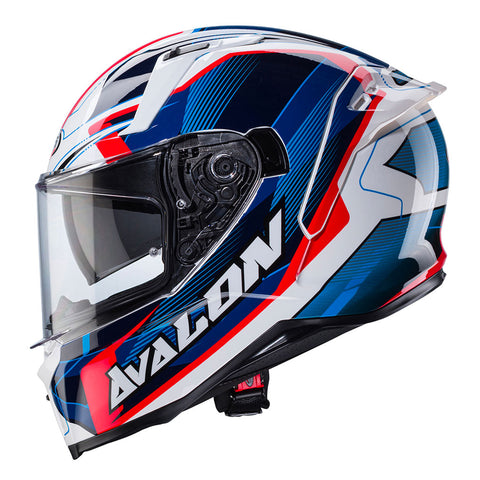 Caberg - Avalon X Optic White/Blue/Red Helmet