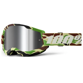 100% - Strata 2 War Camo Mirrored Lens Goggle