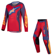 Alpinestars - 2027 Youth Fluid Hunt Red/Graystone/Coral Mx Comboi