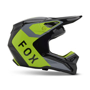Fox - 2025 Youth V1 Grey/Yellow Lean Helmet