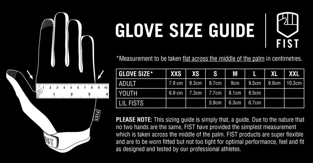 Fist - Lil Fists Kids Quaker Gloves Size Guide
