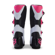 Fox - 2025 Womens Comp Black/White/Pink Mx Boots