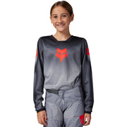 Fox - 180 Youth Interfere Grey Red Jersey - YS