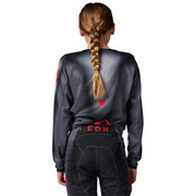 Fox - 180 Youth Interfere Grey Red Jersey - YS