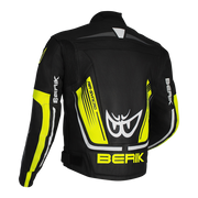 Berik - Strada Black/Yellow Leather Jacket