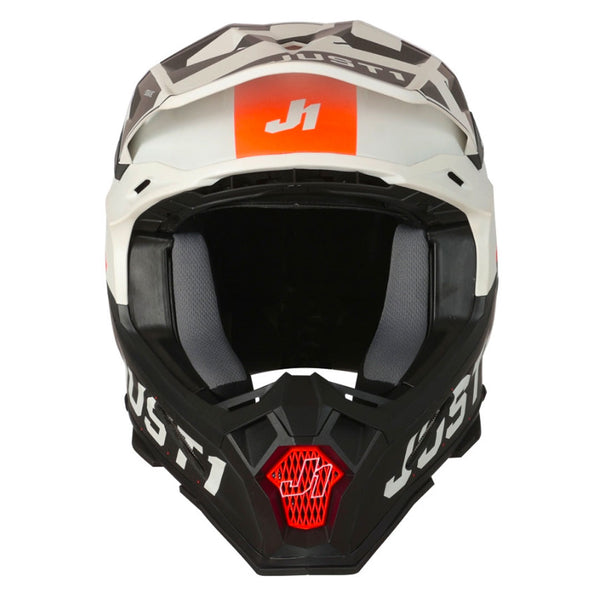Just1 - J22 Youth Adrenaline Black/White/Orange Carbon Helmet