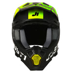 Just1 - J22 Youth Adrenaline Black/Yellow Carbon Helmet