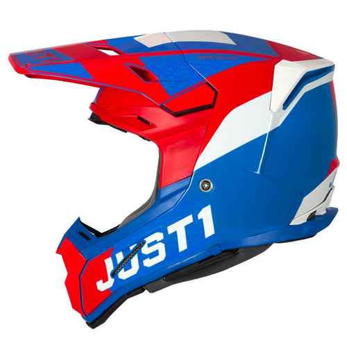 Just1 - J22 Youth Adrenaline Red/Blue/White Carbon Helmet