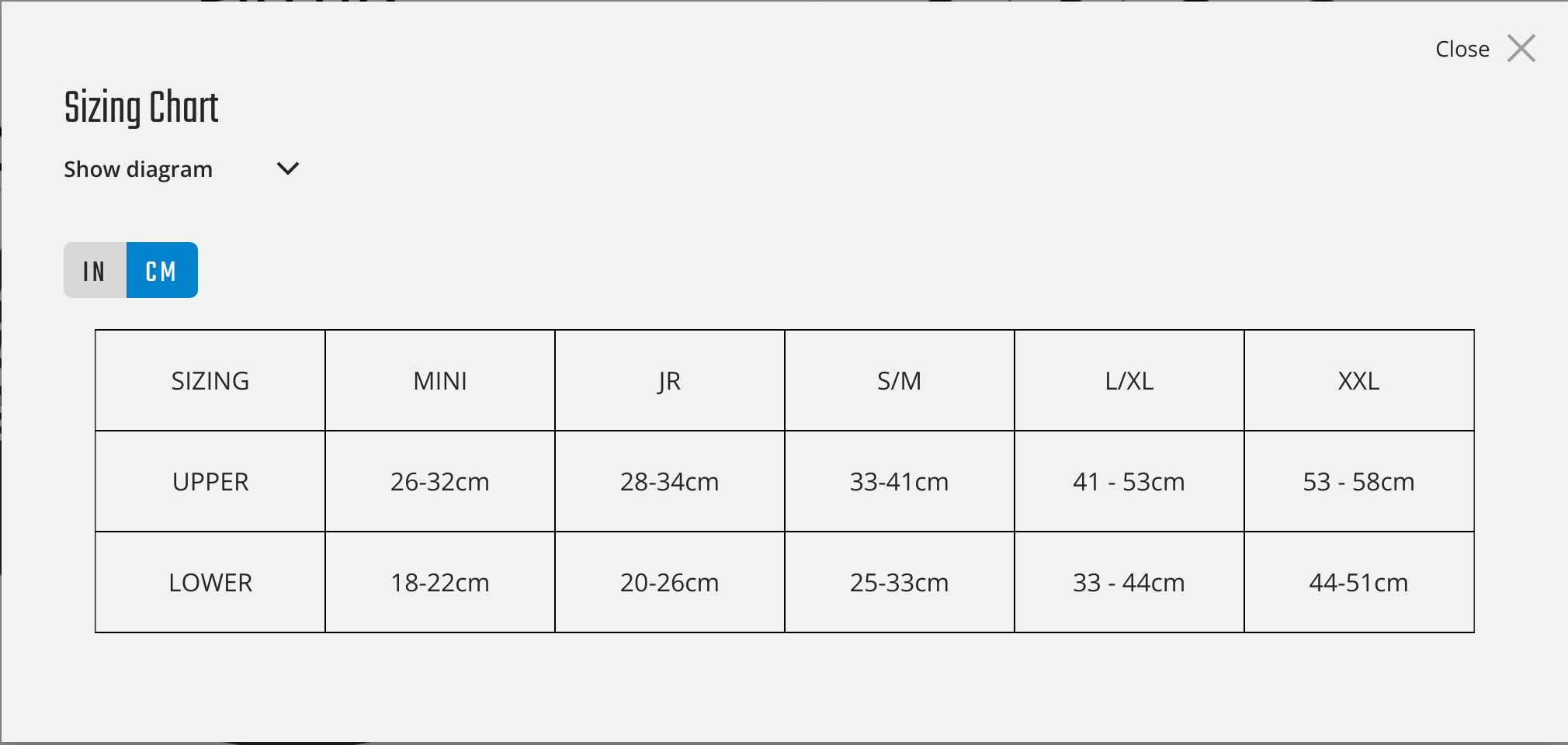 Leatt - 3.0 Knee and Shin Guard Size Guide