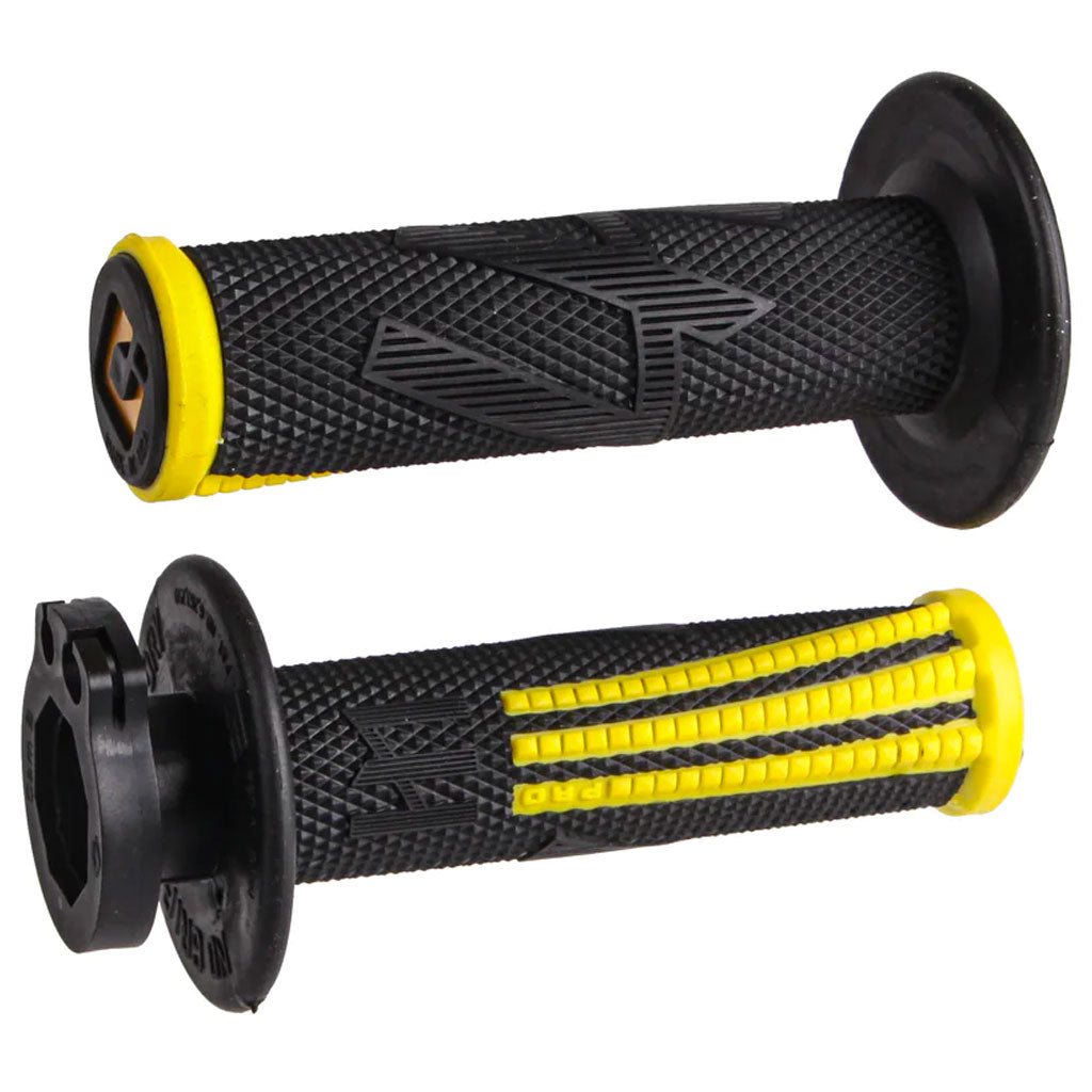 ODI V2 Emig Pro Black/Yellow Lock On Grips AMA Warehouse