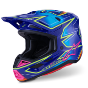 Alpinestars - 2026 SM7 Cast Gloss Blue/Pink/Yellow Helmet