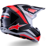 Alpinestars - 2026 SM7 Rise Black/Silver/Red Helmet
