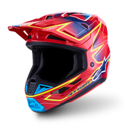Alpinestars - SM7 Cast Red/Yellow/Blue Helmet