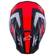 Alpinestars - 2026 SM7 Rise Black/Silver/Red Helmet
