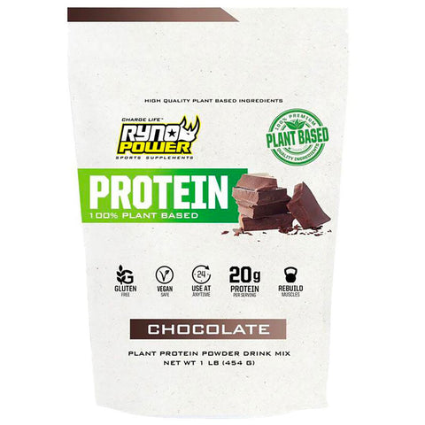 Ryno Power - Plant Based Protein Powder Chocolate Flavour - 454g
