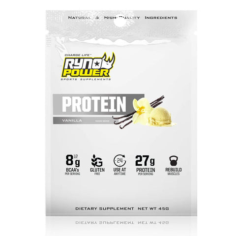Ryno Power - Vanilla Flavour Single Serve Protein Powder - 45g