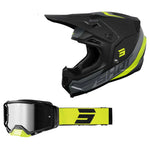 Shot - 2024 Core Custom Yellow Helmet & Goggle Combo