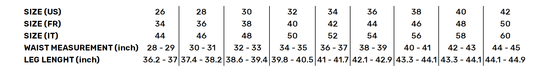 Shot - 2026 Draw Private Orange Pants Size Guide