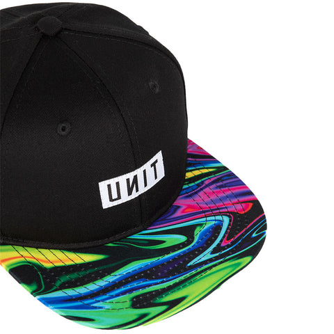 Unit - Youth Skyway Black/Tie Dye Snapback Hat