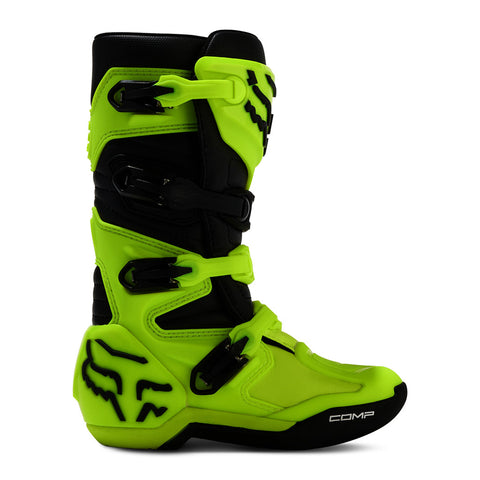 Fox - 2024 Youth Comp Flo Yellow MX Boots