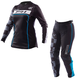 Fasthouse - Womens Grindhouse Pro Apex Black/Electric Blue MX Combo