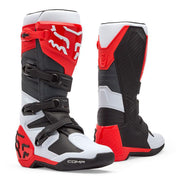 Fox - 2026 Comp White/Flo Red Boots