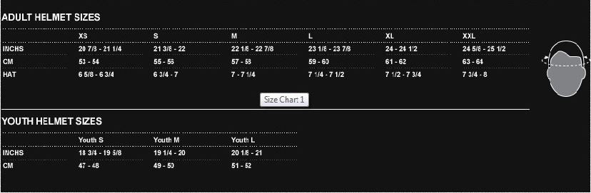 One Industries - Enterprise Hat Size Guide