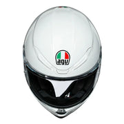 AGV - K6 Solid White Helmet