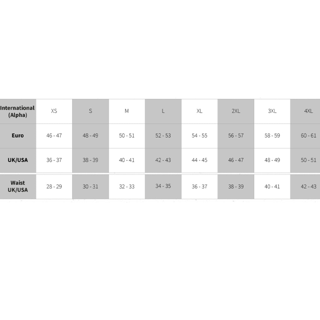 Merlin - Shenstone Jacket Size Guide