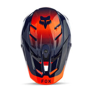 Fox - 2024 V3 Revise Navy/Orange Helmet