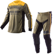 Fasthouse - Sanguaro Petrol Olive/Vintage Gold MX Combo