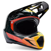 Fox - 2025 V3 RS Black/Orange Grid Helmet
