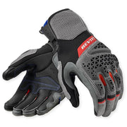 Rev-It - Sand 5 Grey/Red Adventure Gloves